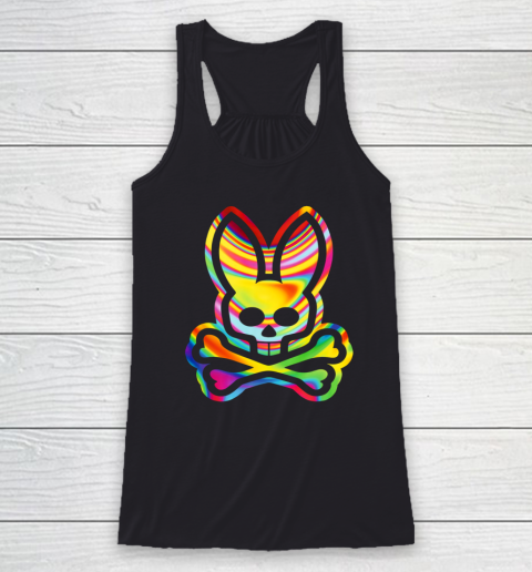 Psychedelic Bunny Psycho Bunny Racerback Tank