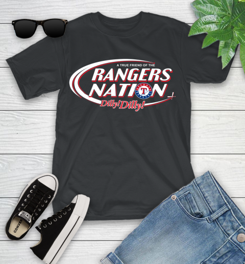 MLB A True Friend Of The Texas Rangers Dilly Dilly Baseball Sports Youth T-Shirt
