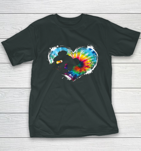Valentine Day Panda Animal Lover Asian Bear Wildlife Tie Dye Youth T-Shirt 12