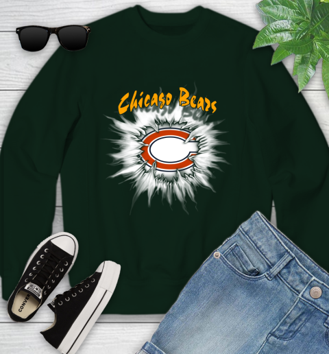 Chicago Bears NFL Football Adoring Fan Rip Sports Youth Sweatshirt 9