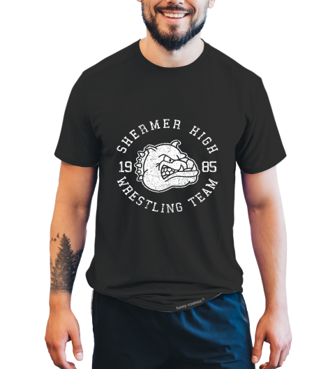 Breakfast Club T Shirt, Bulldog T Shirt, Shermer High Wrestling Team 1985 Tshirt