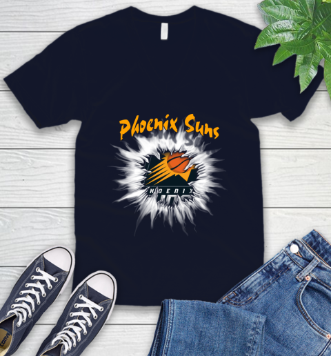 Phoenix Suns NBA Basketball Rip Sports V-Neck T-Shirt 2