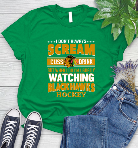 green chicago blackhawks shirt