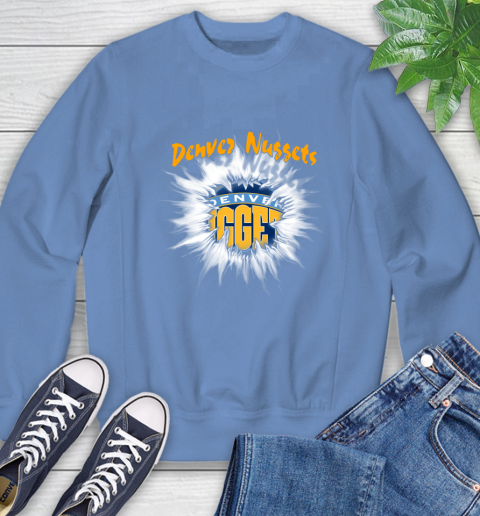 Denver Nuggets NBA Basketball Rip Sports Sweatshirt 11