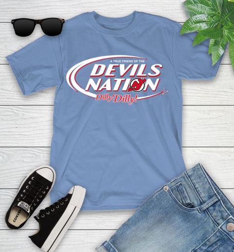 NHL A True Friend Of The New Jersey Devils Dilly Dilly Hockey Sports Youth T-Shirt 15