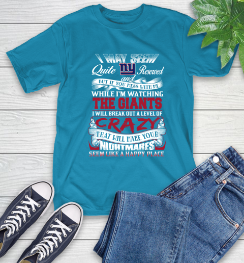 New York Giants NFL Football Don't Mess With Me While I'm Watching My Team T-Shirt 9