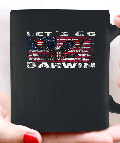Let's go Darwin America Flag Eagle Ceramic Mug 11oz 5