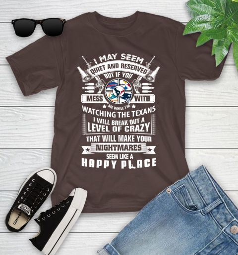 Houston Texans NFL Football Don't Mess With Me While I'm Watching My Team Sports Youth T-Shirt 7