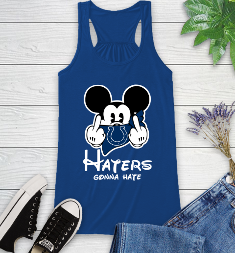 NFL Indianapolis Colts Haters Gonna Hate Mickey Mouse Disney Football T Shirt Racerback Tank 8