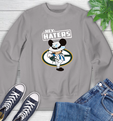 NFL Hey Haters Mickey Football Sports Green Bay Packers Sweatshirt 5