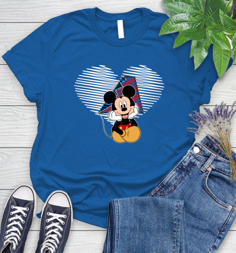 MLB Arizona Diamondbacks The Heart Mickey Mouse Disney Baseball T Shirt_000 Women's T-Shirt 12