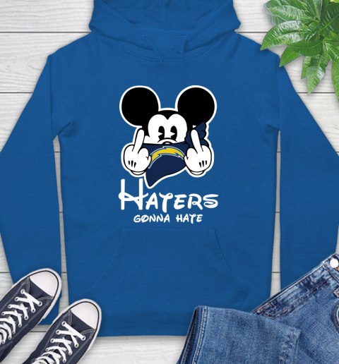 NFL Los Angeles Chargers Haters Gonna Hate Mickey Mouse Disney Football T Shirt Hoodie 9