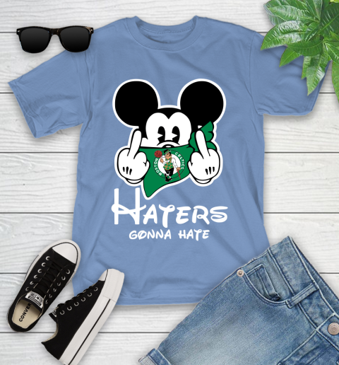 NBA Boston Celtics Haters Gonna Hate Mickey Mouse Disney Basketball T Shirt Youth T-Shirt 15