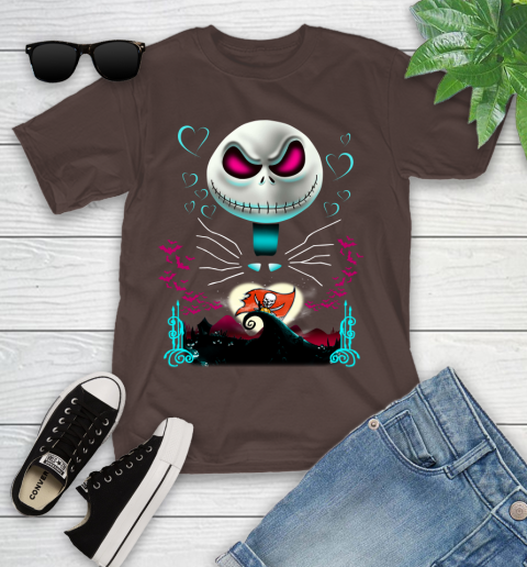 NFL Tampa Bay Buccaneers Jack Skellington Sally The Nightmare Before Christmas Football Youth T-Shirt 7
