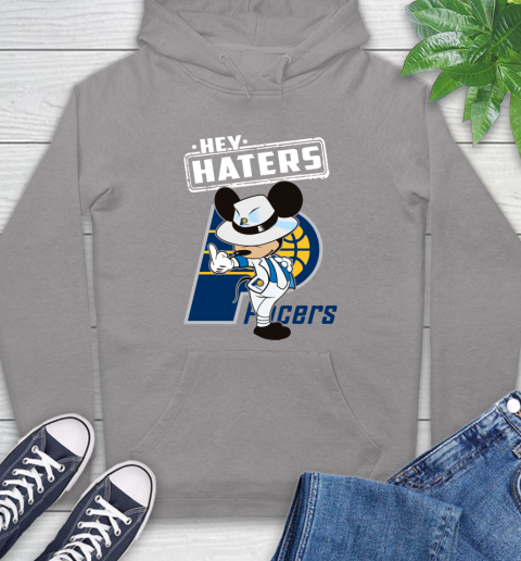 NBA Hey Haters Mickey Basketball Sports Indiana Pacers Hoodie 6