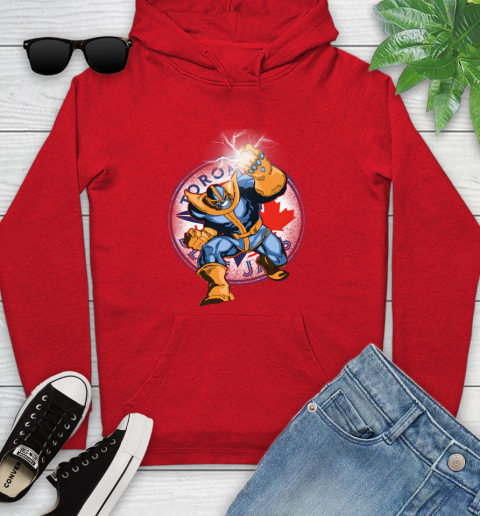 Toronto Blue Jays MLB Baseball Thanos Avengers Infinity War Marvel Youth Hoodie 12