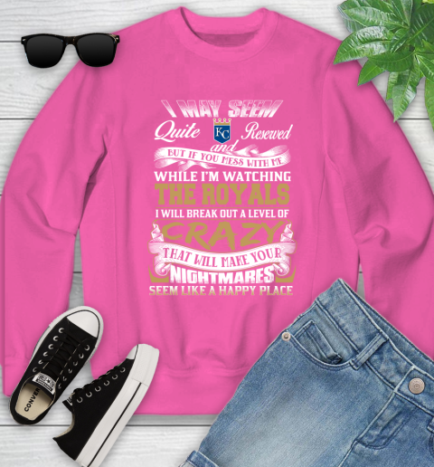 Kansas City Royals MLB Baseball Don't Mess With Me While I'm Watching My Team Youth Sweatshirt 6
