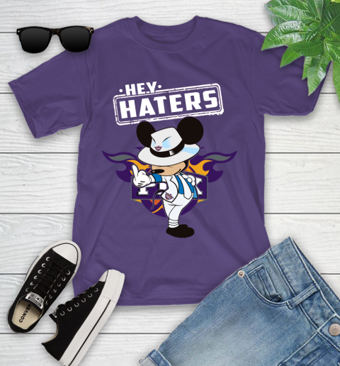 NBA Hey Haters Mickey Basketball Sports Phoenix Suns Youth T-Shirt 3