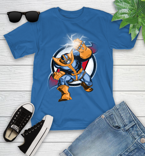 New Jersey Devils NHL Hockey Thanos Avengers Infinity War Marvel Youth T-Shirt 12