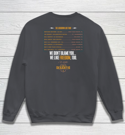 Escape To Florida Shirt Ron DeSantis (Print on front and back) Sweatshirt 21