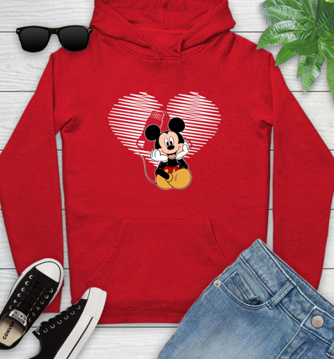 MLB Boston Red Sox The Heart Mickey Mouse Disney Baseball T Shirt_000 Youth Hoodie 12