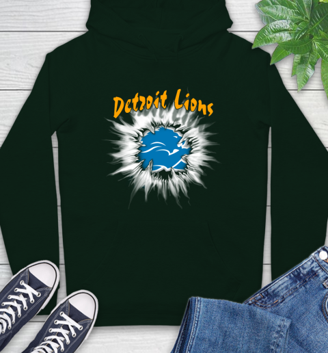 Detroit Lions NFL Football Adoring Fan Rip Sports Hoodie 12