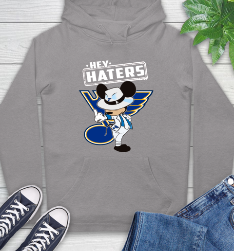 NHL Hey Haters Mickey Hockey Sports St.Louis Blues Hoodie 6