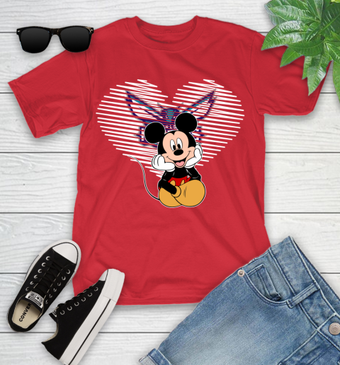 NBA Charlotte Hornets The Heart Mickey Mouse Disney Basketball Youth T-Shirt 13