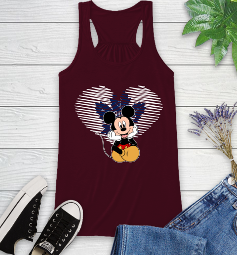 NHL Toronto Maple Leafs The Heart Mickey Mouse Disney Hockey Racerback Tank 2