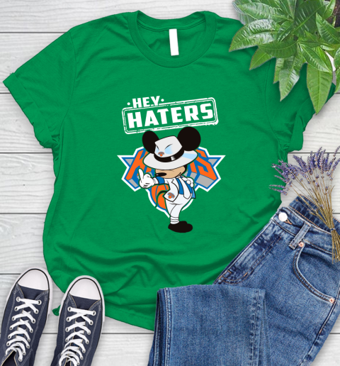 NBA Hey Haters Mickey Basketball Sports New York Knicks Women's T-Shirt 9