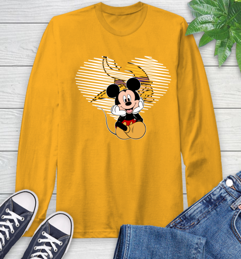 NFL Minnesota Vikings The Heart Mickey Mouse Disney Football T Shirt_000 Long Sleeve T-Shirt 2