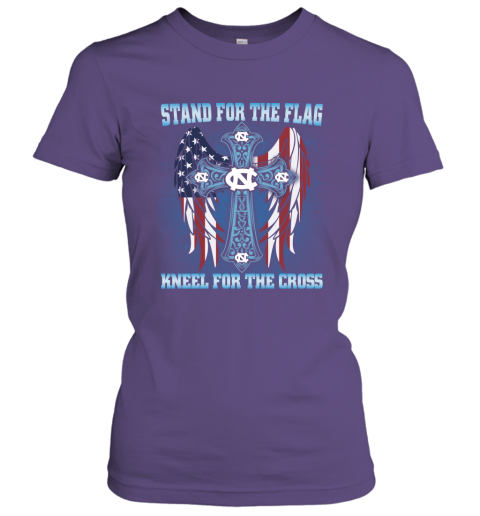 Stand For The Flag Kneel For The Cross North Carolina Women Tee