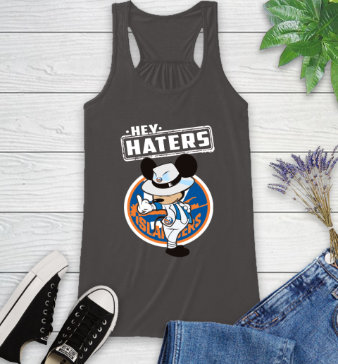 NHL Hey Haters Mickey Hockey Sports New York Islanders Racerback Tank 11