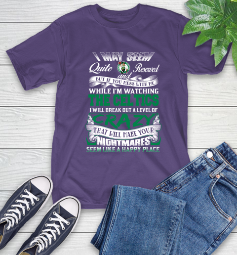 Boston Celtics NBA Basketball Don't Mess With Me While I'm Watching My Team T-Shirt 5