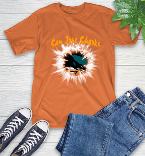 San Jose Sharks NHL Hockey Adoring Fan Rip Sports T-Shirt 4