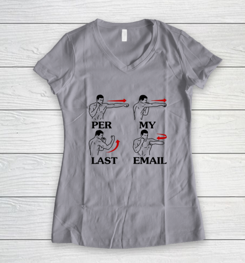 Per My Last Email Funny Men Costumed Women's V-Neck T-Shirt 2
