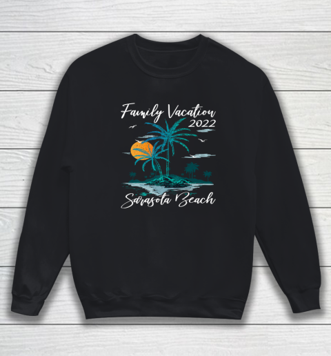 Retro Sunset Family Vacation 2022 Florida Sarasota Beach Sweatshirt