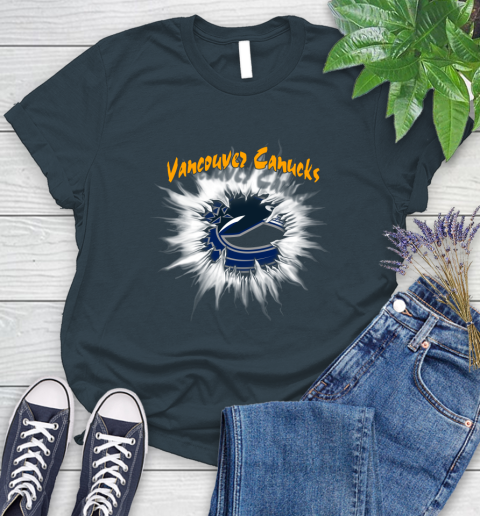 Vancouver Canucks NHL Hockey Adoring Fan Rip Sports Women's T-Shirt 11