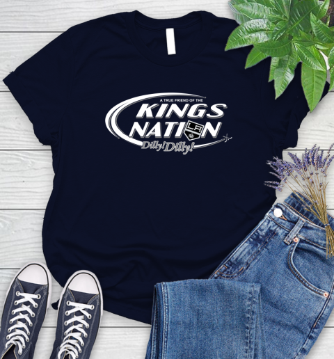 NHL A True Friend Of The Los Angeles Kings Dilly Dilly Hockey Sports Women's T-Shirt 2
