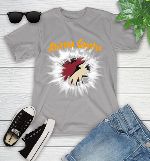 Arizona Coyotes NHL Hockey Adoring Fan Rip Sports Youth T-Shirt 4
