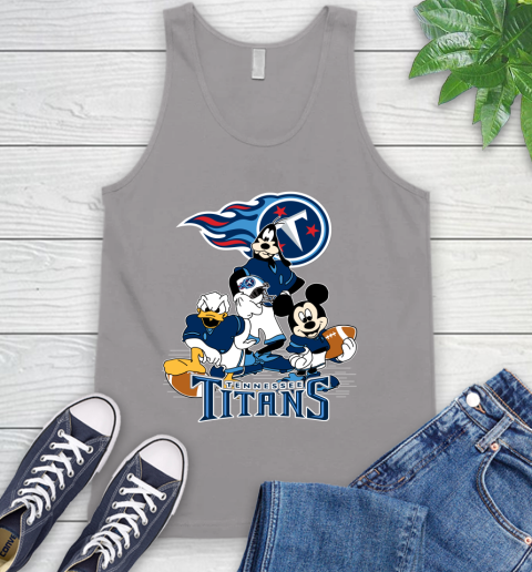 NFL Tennessee Titans Mickey Mouse Donald Duck Goofy Football Shirt Tank Top 3