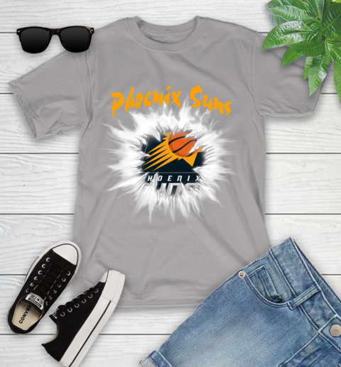 Phoenix Suns NBA Basketball Rip Sports Youth T-Shirt 4