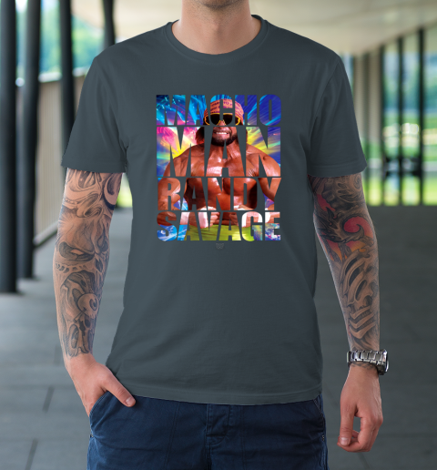 Randy Macho Man Savage WWE Disco Splash T-Shirt 4