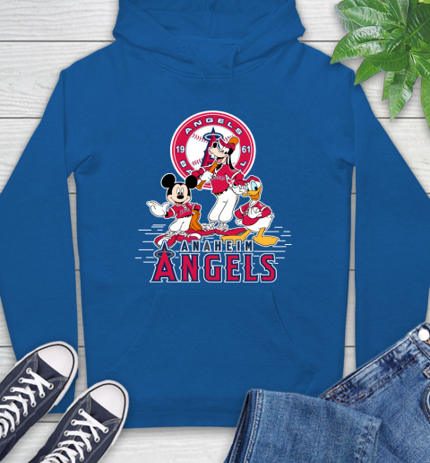 MLB Los Angeles Angels Mickey Mouse Donald Duck Goofy Baseball T Shirt Hoodie 9