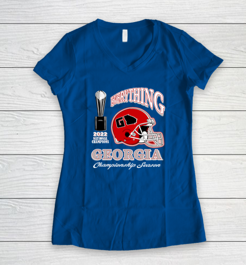 Georgia National Championship Women's V-Neck T-Shirt 12