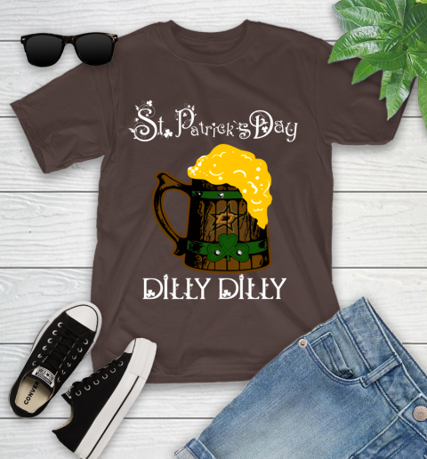 NHL Dallas Stars St Patrick's Day Dilly Dilly Beer Hockey Sports Youth T-Shirt 7