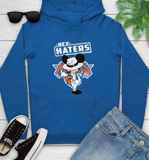 NBA Hey Haters Mickey Basketball Sports New York Knicks Youth Hoodie 11