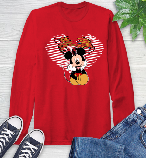 NFL Jacksonville Jaguars The Heart Mickey Mouse Disney Football T Shirt_000 Long Sleeve T-Shirt 11