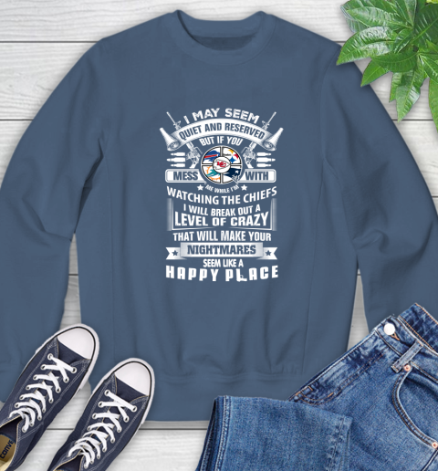 Kansas City Chiefs NFL Football Don't Mess With Me While I'm Watching My Team Sports Sweatshirt 8