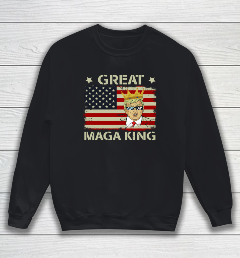 The Great Maga King Funny Donald Trump Maga King Sweatshirt